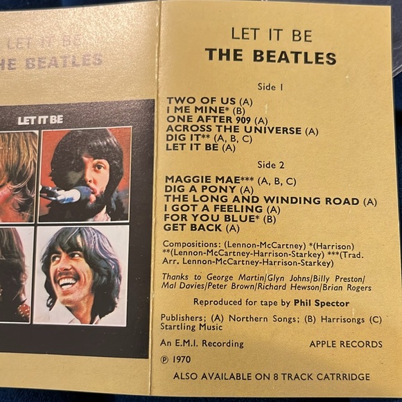 The Beatles Let It Be Empty Cassette Tape Holder - Picture 5 of 5